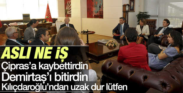Aslı Aydıntaşbaş Kılıçdaroğlu Bildt görüşmesine katıldı