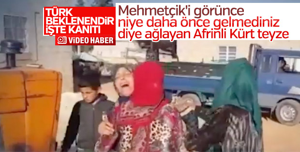 Mehmetçik'i gören kadın: Neden 5 yıl önce gelmediniz