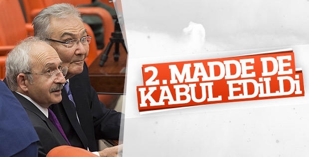 Genel Kurulda 2. madde kabul edildi