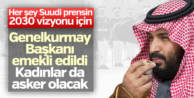 Suudi Arabistan'da Genelkurmay Başkanı emekli edildi