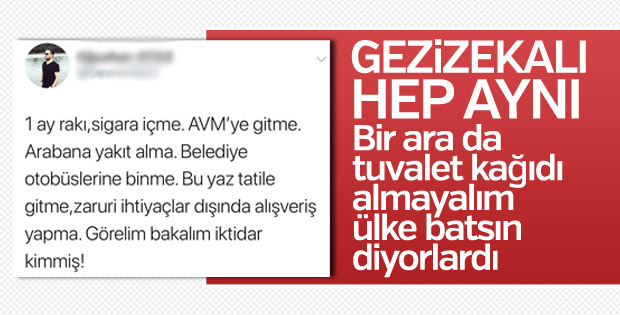 Geziciler yine ekonomik boykot peşinde