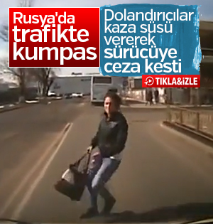 Rusya'da trafikte sistemli dolandırıcılık yöntemi