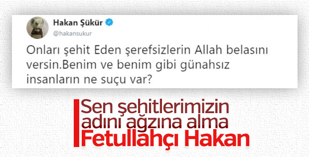 Fetullahçı Hakan Şükür'e tepki: Vatanına sırtını döndün