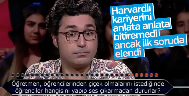 İlk soruda elenen Harvardlı akademisyen