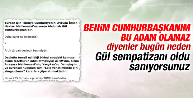 Haşmet Babaoğlu'ndan Gül'ü neden mi destekliyorlar yazısı