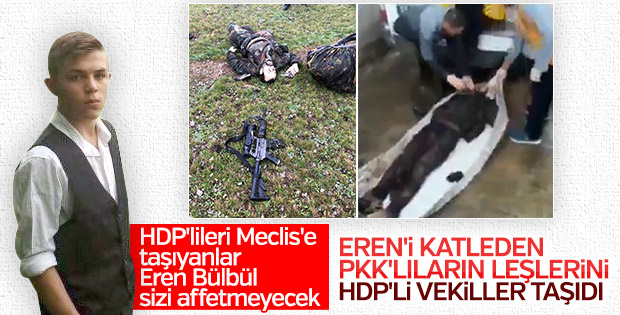 HDP'li 2 vekil PKK'lı cenazesine katıldı
