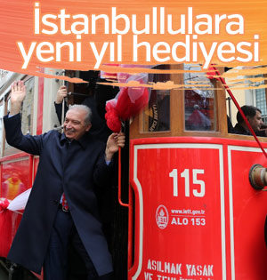 İstiklal'de Nostaljik Tramvay bir hafta ücretsiz