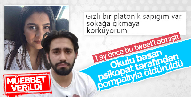 Helin Palandöken'in katiline ağırlaştırılmış müebbet