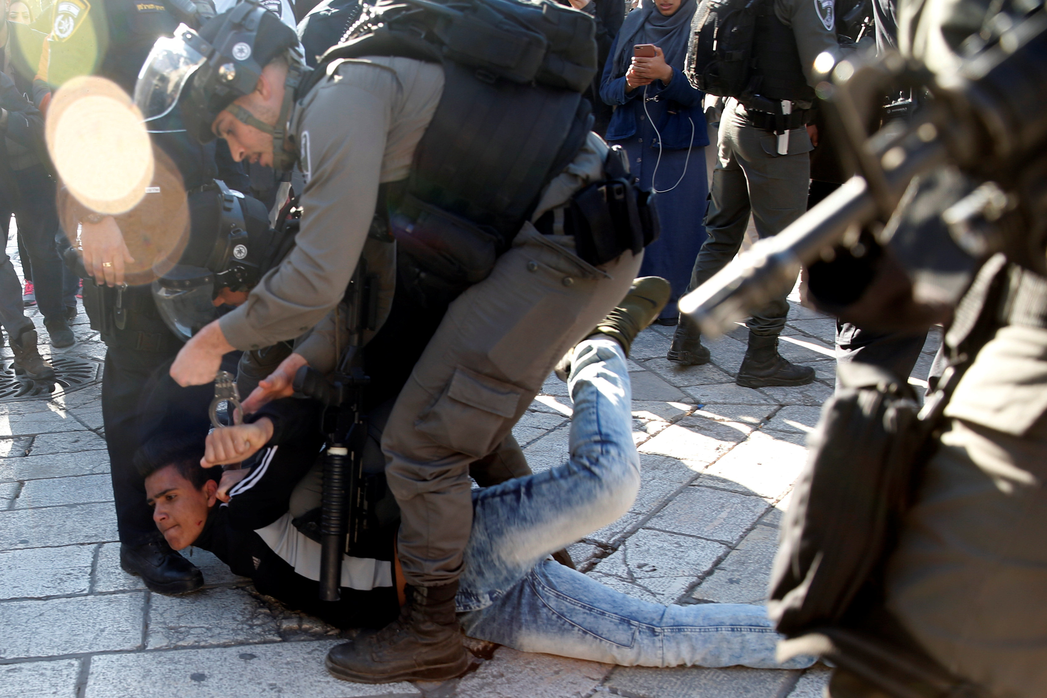 Israel uses force to disperse Palestinian protests
