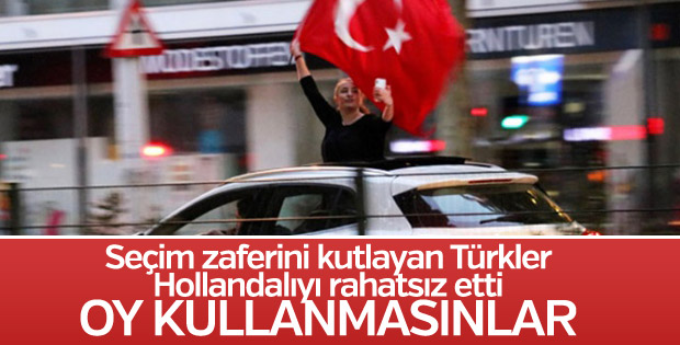Hollanda'da Türk vatandaşlarına oy kullanma yasağı