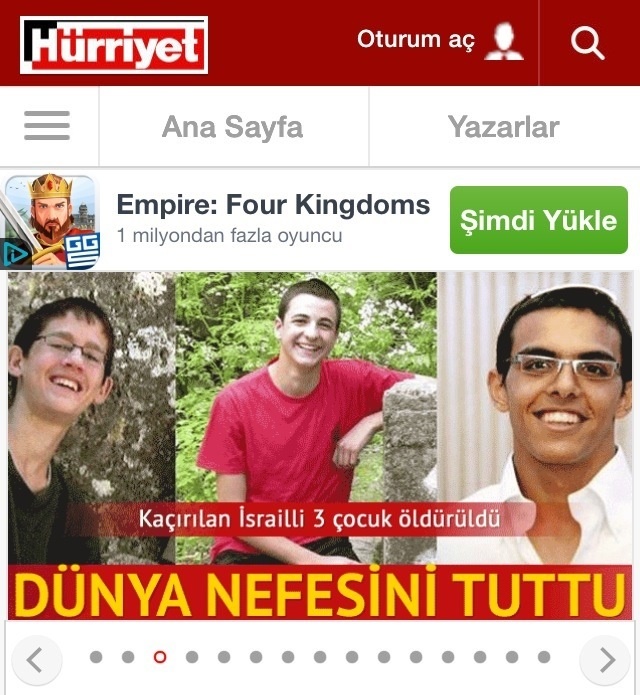 Doğan Medya'nın İsrail duyarlılığı #3