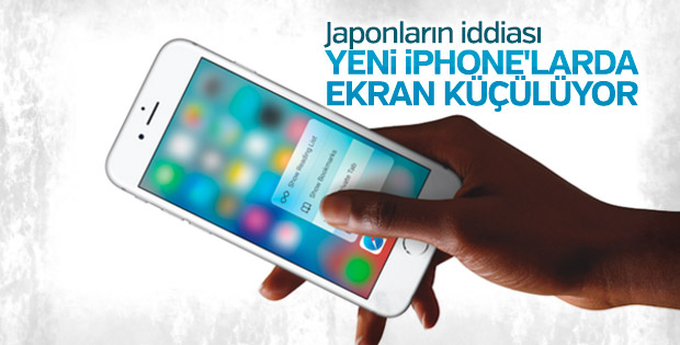 Yeni iPhone'larda ekran küçülüyor