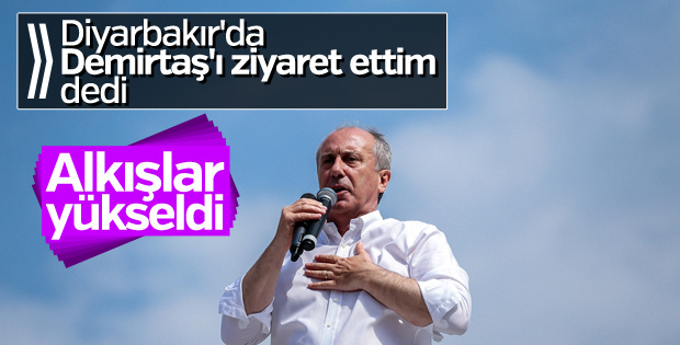 Muharrem İnce Diyarbakır'da miting düzenledi