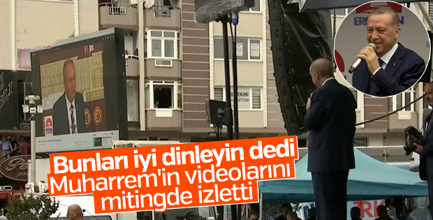 Erdoğan, Muharrem İnce'nin videolarını izletti