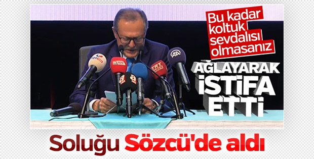 İstifa eden Edip Uğur Sözcü'ye konuştu