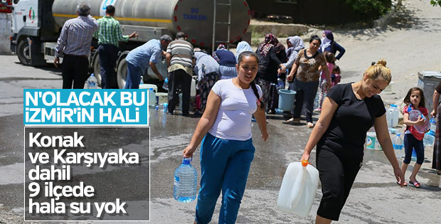 İzmir'de su sıkıntısı devam ediyor