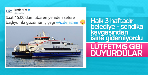 İzmirliler gemilerine kavuşuyor