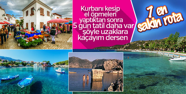 Bayram tatili için kafa dinleyebileceğiniz rotalar
