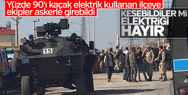 Kaçak elektriği kesmesinler diye eylem yaptılar