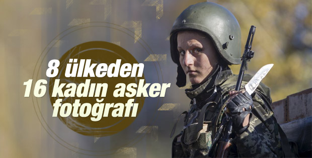 8 ülkeden 16 kadın asker fotoğrafı