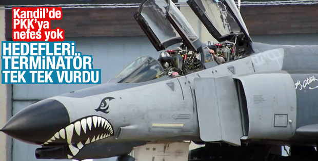 Kandil'de PKK hedefleri tek tek vuruluyor