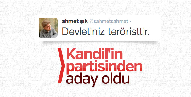 Ahmet Şık HDP'den aday oldu