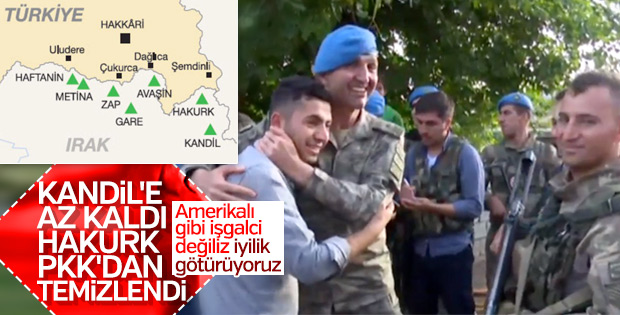 Mehmetçik Kuzey Irak'ta yardım dağıttı