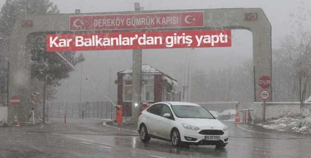 Kırklareli'nin yüksek kesimlerinde kar yağışı başladı