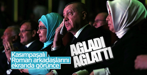 Cumhurbaşkanı, Roman Buluşması'nda gözyaşlarını tutamadı