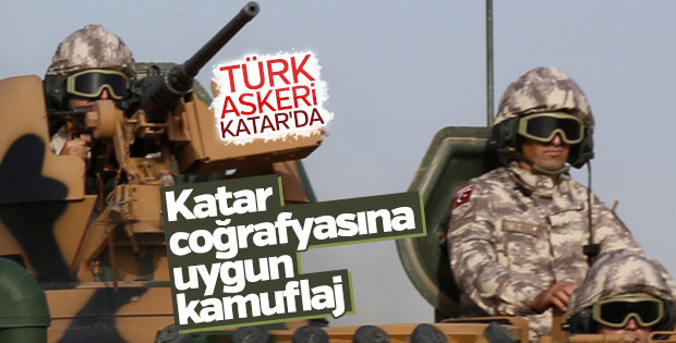 Katar'daki Türk birliğinden yeni görüntüler