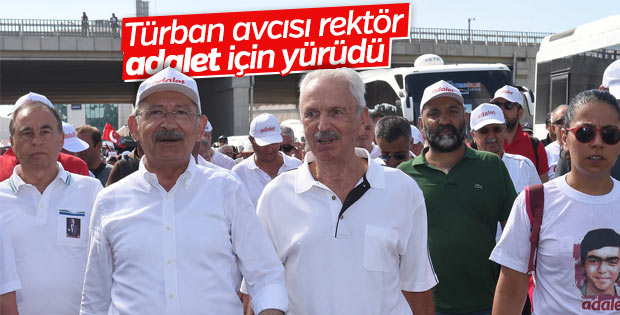 Kemal Alemdaroğlu Adalet Yürüyüşü'nde