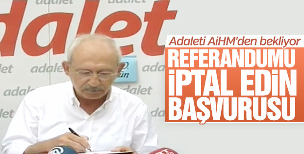 CHP referandumu AİHM'e taşıyor