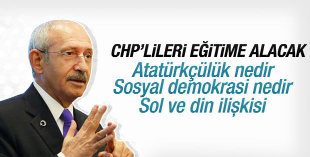 CHP'de ideolojik eğitim başlayacak