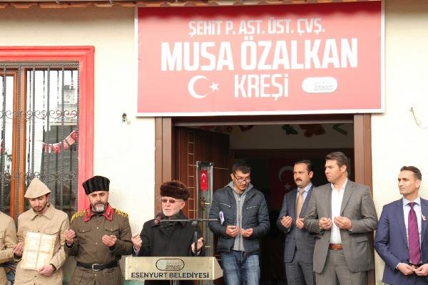 Afrin Şehidi Musa Özalkan’ın adına Esenyurt'ta kreş açıldı 