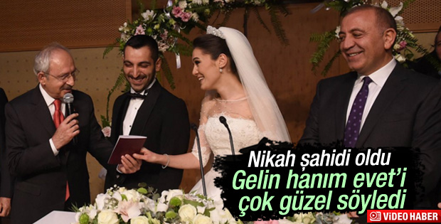 Kılıçdaroğlu nikah şahidi oldu