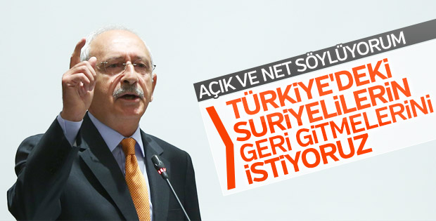 Kemal Kılıçdaroğlu'ndan Suriyeli çıkışı