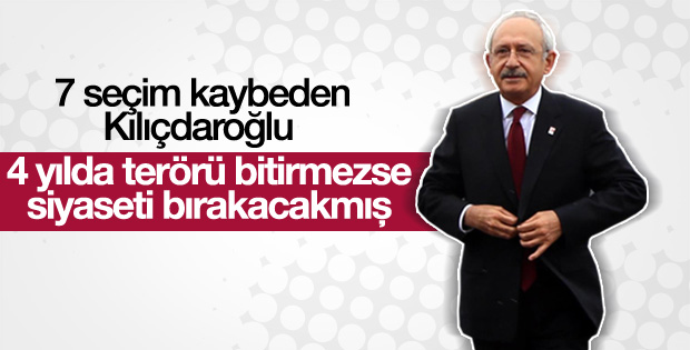 Kılıçdaroğlu terörle mücadele için 4 yıl istedi