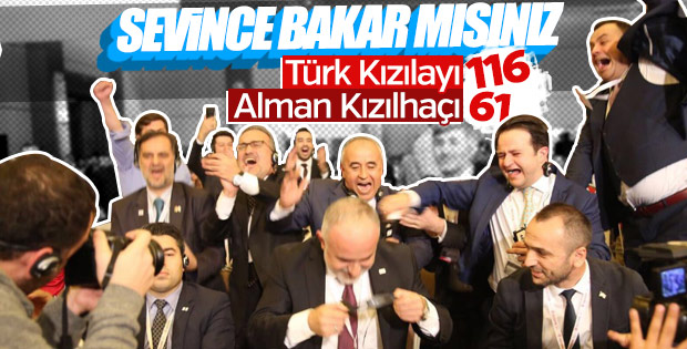 Kızılay Başkanı Kınık'ın Alman rakibini yenme sevinci