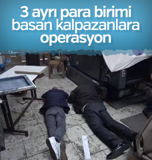 3 ayrı sahte para birimi basan 5 kişi yakalandı