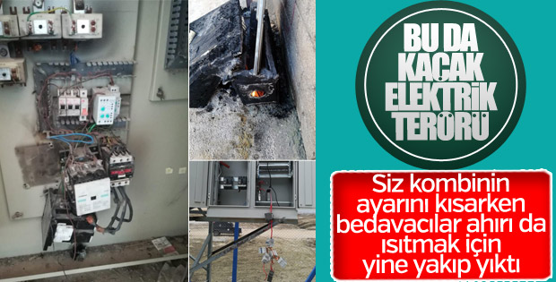 Mardin ve Van'da elektrik sayacı panoları kundaklandı