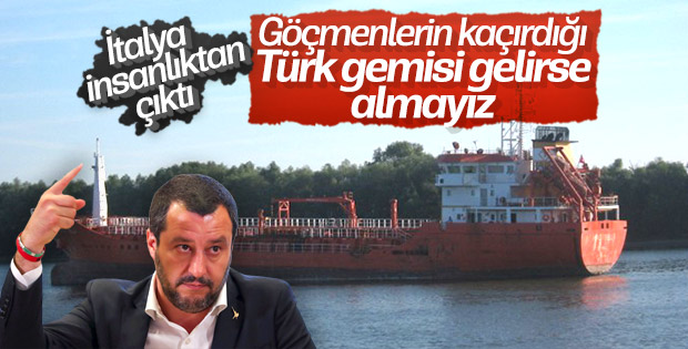 İtalya göçmenlerin olduğu gemileri reddediyor