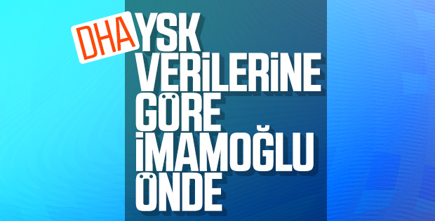 YSK'nin verilerine göre İmamoğlu önde