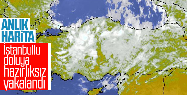 İstanbul'da dolu sürprizi
