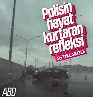 ABD'li polis ezilmekten son anda kurtuldu