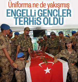 Engelli gençler yemin etti