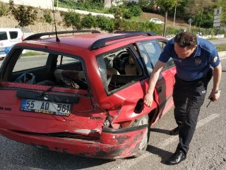 Samsun’da trafik kazası: 2 yaralı