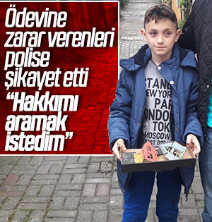 2 gün uğraştığı ödeve zarar verenleri polise bildirdi