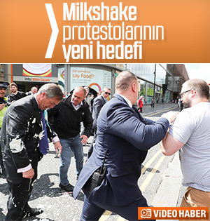 İngiliz siyasetçi Farage'a saldırı
