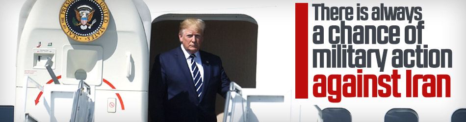 Trump signals the chance of military action against Iran