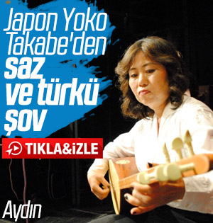 Japonyalı Takabe türkü söyledi, dinleyenler bayıldı